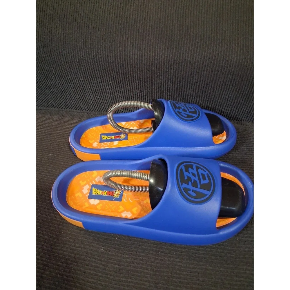 Dragon Ball Z Shoes Mens Size 8 Blue Goku Slide Sandals Jiren‎ Cell Majin Buu